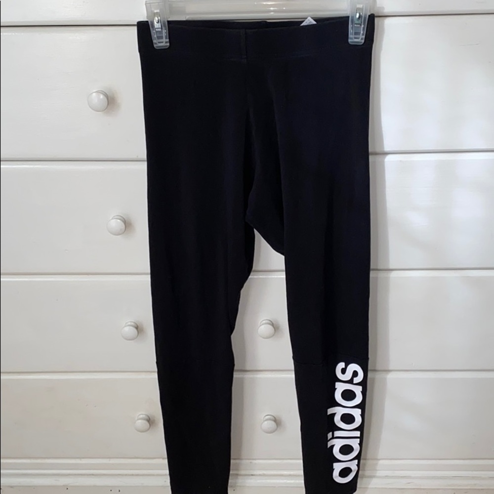 black adidas leggings